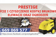 Mycie kostki brukowej, elewacji, ogrodzeń